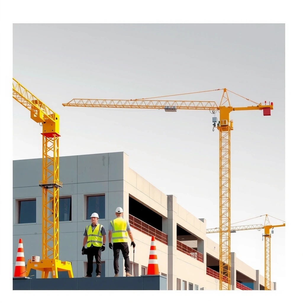 Modern construction project showcase